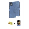 MARSİLYAN™- iPhone 11 Kılıf Siluet Işık Serisi - Siyah Buffer Hayalet Cam Ekran Koruyucu + Rainbow Kamera Lens Koruma Cam - KI