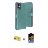 MARSİLYAN™- iPhone 11 Kılıf Siluet Işık Serisi - Siyah Buffer Hayalet Cam Ekran Koruyucu + Rainbow Kamera Lens Koruma Cam - KI