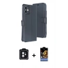 MARSİLYAN™- iPhone 11 Kılıf Siluet Işık Serisi - Siyah Buffer Hayalet Cam Ekran Koruyucu + PVD Metal Kamera Lens - SH