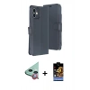 MARSİLYAN™- iPhone 11 Kılıf Siluet Işık Serisi - Siyah Buffer Hayalet Cam Ekran Koruyucu + Raze Metal Kamera Lens - KI