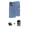 MARSİLYAN™- iPhone 11 Kılıf Siluet Işık Serisi - Siyah Buffer Hayalet Cam Ekran Koruyucu + Kamera Lens Koruma Cam - SF