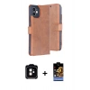 MARSİLYAN™- iPhone 11 Kılıf Siluet Işık Serisi - Siyah Buffer Hayalet Cam Ekran Koruyucu + PVD Metal Kamera Lens - TU