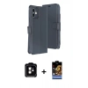 MARSİLYAN™- iPhone 11 Kılıf Siluet Işık Serisi - Siyah Buffer Hayalet Cam Ekran Koruyucu + PVD Metal Kamera Lens - TU