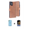 MARSİLYAN™- iPhone 11 Kılıf Siluet Işık Serisi - Siyah Buffer Hayalet Cam Ekran Koruyucu + Neon Fosforlu Kamera Lens - YL