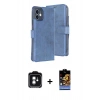 MARSİLYAN™- iPhone 11 Kılıf Siluet Işık Serisi - Siyah Buffer Hayalet Cam Ekran Koruyucu + PVD Metal Kamera Lens - YL