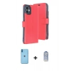 MARSİLYAN™- iPhone 11 Kılıf Siluet Işık Serisi - Siyah Joko Magic 5D Cam + Neon Fosforlu Kamera Lens - MI