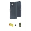 MARSİLYAN™- iPhone 11 Kılıf Siluet Işık Serisi - Siyah Joko Magic 5D Hayalet Cam + Kırmızı Rainbow Kamera Lens Koruma Cam