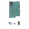 MARSİLYAN™- iPhone 11 Kılıf Siluet Işık Serisi - Siyah Joko Magic 5D Hayalet Cam + Lacivert Pers Alüminyum Kamera Lens
