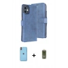 MARSİLYAN™- iPhone 11 Kılıf Siluet Işık Serisi - Siyah Joko Magic 5D Hayalet Cam + Neon Fosforlu Kamera Lens - TU
