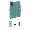 MARSİLYAN™- iPhone 11 Kılıf Siluet Işık Serisi - Siyah Joko Magic 5D Hayalet Cam + Neon Fosforlu Kamera Lens - TU