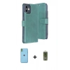 MARSİLYAN™- iPhone 11 Kılıf Siluet Işık Serisi - Siyah Joko Magic 5D Hayalet Cam + Neon Fosforlu Kamera Lens - YL