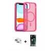 MARSİLYAN™- iPhone 11 Kılıf Siluet Minimal Prime - Şeffaf 360 Full Body Arka Koruyucu + Pers Alüminyum Kamera Lens - YL