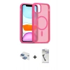 MARSİLYAN™- iPhone 11 Kılıf Siluet Minimal Prime - Şeffaf Uv Polymer Nano Ekran Koruyucu + Pers Alüminyum Kamera Lens - GI