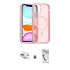 MARSİLYAN™- iPhone 11 Kılıf Siluet Minimal Prime - Şeffaf Uv Polymer Nano Ekran Koruyucu + Pers Alüminyum Kamera Lens - GD