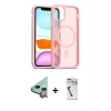 MARSİLYAN™- iPhone 11 Kılıf Siluet Minimal Prime - Şeffaf Uv Polymer Nano Ekran Koruyucu + Raze Metal Kamera Lens - KI
