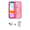 MARSİLYAN™- iPhone 11 Kılıf Siluet Minimal Prime - Şeffaf Uv Polymer Nano Ekran Koruyucu + Lacivert Pers Alüminyum Kamera Lens