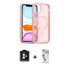 MARSİLYAN™- iPhone 11 Kılıf Siluet Minimal Prime - Şeffaf Uv Polymer Nano Ekran Koruyucu + PVD Metal Kamera Lens - MI