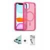 MARSİLYAN™- iPhone 11 Kılıf Siluet Minimal Prime - Şeffaf Uv Polymer Nano Ekran Koruyucu + Raze Metal Kamera Lens - MI