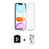 MARSİLYAN™- iPhone 11 Kılıf Siluet Minimal Prime - Şeffaf Uv Polymer Nano Ekran Koruyucu + PVD Metal Kamera Lens - TU