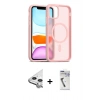 MARSİLYAN™- iPhone 11 Kılıf Siluet Minimal Prime - Şeffaf Uv Polymer Nano Ekran Koruyucu + Raze Metal Kamera Lens - GS