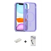 MARSİLYAN™- iPhone 11 Kılıf Siluet Minimal Prime - Şeffaf Uv Polymer Nano Ekran Koruyucu + Renkli Kamera Lens Koruma Cam - SI