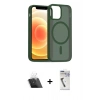 MARSİLYAN™- iPhone 11 Kılıf Siluet Minimal Prime - Şeffaf Uv Polymer Nano Ekran Koruyucu + Şeffaf Kamera Lens Koruma Cam