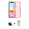 MARSİLYAN™- iPhone 11 Kılıf Siluet Minimal Prime - Şeffaf Uv Polymer Nano Ekran Koruyucu + Şeffaf Kamera Lens Koruma Cam