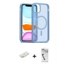 MARSİLYAN™- iPhone 11 Kılıf Siluet Minimal Prime - Şeffaf Uv Polymer Nano Ekran Koruyucu + Turuncu Renkli Kamera Lens Koruma Cam