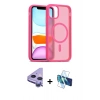 MARSİLYAN™- iPhone 11 Kılıf Siluet Minimal Prime - Siyah 3D Antistatik Cam Ekran Koruyucu + Raze Metal Kamera Lens - MR