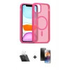 MARSİLYAN™- iPhone 11 Kılıf Siluet Minimal Prime - Siyah 3D Antistatik Mat Seramik Nano Ekran Koruyucu + Şeffaf Kamera Lens Koruma Cam