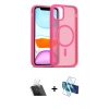 MARSİLYAN™- iPhone 11 Kılıf Siluet Minimal Prime - Siyah 3D Antistatik Seramik Nano Ekran Koruyucu + Kamera Lens Koruma Cam - SF