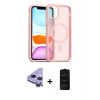 MARSİLYAN™- iPhone 11 Kılıf Siluet Minimal Prime - Siyah 6D Antistatik Mat Seramik Hayalet Nano Ekran Koruyucu + Raze Metal Kamera Lens - MR