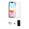 MARSİLYAN™- iPhone 11 Kılıf Siluet Minimal Prime - Siyah 6D Antistatik Mat Seramik Hayalet Nano Ekran Koruyucu + Pers Alüminyum Kamera Lens - GD
