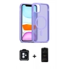 MARSİLYAN™- iPhone 11 Kılıf Siluet Minimal Prime - Siyah 6D Antistatik Mat Seramik Hayalet Nano Ekran Koruyucu + PVD Metal Kamera Lens - MI