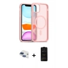 MARSİLYAN™- iPhone 11 Kılıf Siluet Minimal Prime - Siyah 6D Antistatik Mat Seramik Hayalet Nano Ekran Koruyucu + Pers Alüminyum Kamera Lens - LT