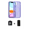 MARSİLYAN™- iPhone 11 Kılıf Siluet Minimal Prime - Siyah 6D Antistatik Mat Seramik Hayalet Nano Ekran Koruyucu + PVD Metal Kamera Lens - YL