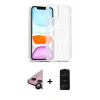 MARSİLYAN™- iPhone 11 Kılıf Siluet Minimal Prime - Siyah 6D Antistatik Mat Seramik Hayalet Nano Ekran Koruyucu + Raze Metal Kamera Lens - SH