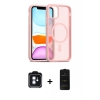 MARSİLYAN™- iPhone 11 Kılıf Siluet Minimal Prime - Siyah 6D Antistatik Mat Seramik Hayalet Nano Ekran Koruyucu + PVD Metal Kamera Lens - MI