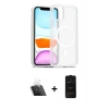 MARSİLYAN™- iPhone 11 Kılıf Siluet Minimal Prime - Siyah 6D Antistatik Mat Seramik Hayalet Nano Ekran Koruyucu + Kamera Lens Koruma Cam - SF
