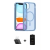 MARSİLYAN™- iPhone 11 Kılıf Siluet Minimal Prime - Siyah 6D Antistatik Mat Seramik Hayalet Nano Ekran Koruyucu + Kamera Lens Koruma Cam - SF