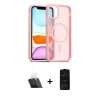 MARSİLYAN™- iPhone 11 Kılıf Siluet Minimal Prime - Siyah 6D Antistatik Mat Seramik Hayalet Nano Ekran Koruyucu + Kamera Lens Koruma Cam - SF