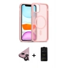 MARSİLYAN™- iPhone 11 Kılıf Siluet Minimal Prime - Siyah 6D Antistatik Mat Seramik Hayalet Nano Ekran Koruyucu + Raze Metal Kamera Lens - SH