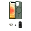 MARSİLYAN™- iPhone 11 Kılıf Siluet Minimal Prime - Siyah 6D Antistatik Mat Seramik Hayalet Nano Ekran Koruyucu + Pers Alüminyum Kamera Lens - GD