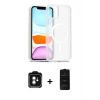 MARSİLYAN™- iPhone 11 Kılıf Siluet Minimal Prime - Siyah 6D Antistatik Mat Seramik Hayalet Nano Ekran Koruyucu + PVD Metal Kamera Lens - YL