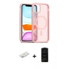 MARSİLYAN™- iPhone 11 Kılıf Siluet Minimal Prime - Siyah 6D Antistatik Mat Seramik Hayalet Nano Ekran Koruyucu + Renkli Kamera Lens Koruma Cam - PE