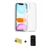 MARSİLYAN™- iPhone 11 Kılıf Siluet Minimal Prime - Siyah 6D Antistatik Mat Seramik Hayalet Nano Ekran Koruyucu + Rainbow Kamera Lens Koruma Cam - KI
