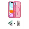 MARSİLYAN™- iPhone 11 Kılıf Siluet Minimal Prime - Siyah Bilvis 3D Cam Ekran Koruyucu + Raze Metal Kamera Lens - KI