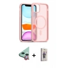 MARSİLYAN™- iPhone 11 Kılıf Siluet Minimal Prime - Siyah Bilvis 3D Cam Ekran Koruyucu + Raze Metal Kamera Lens - KI