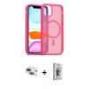 MARSİLYAN™- iPhone 11 Kılıf Siluet Minimal Prime - Siyah Bilvis 3D Cam Ekran Koruyucu + Pers Alüminyum Kamera Lens - LT