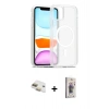MARSİLYAN™- iPhone 11 Kılıf Siluet Minimal Prime - Siyah Bilvis 3D Cam Ekran Koruyucu + Pers Alüminyum Kamera Lens - GD